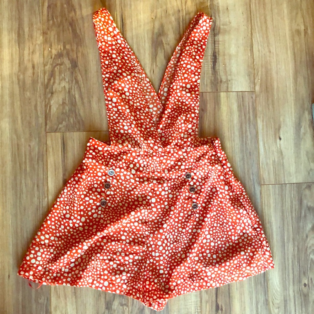 Orange vintage Overall